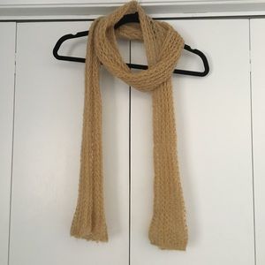 Gold Lightweight Knit Scarf